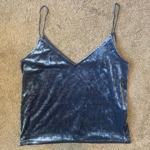 Velvet navy tank top